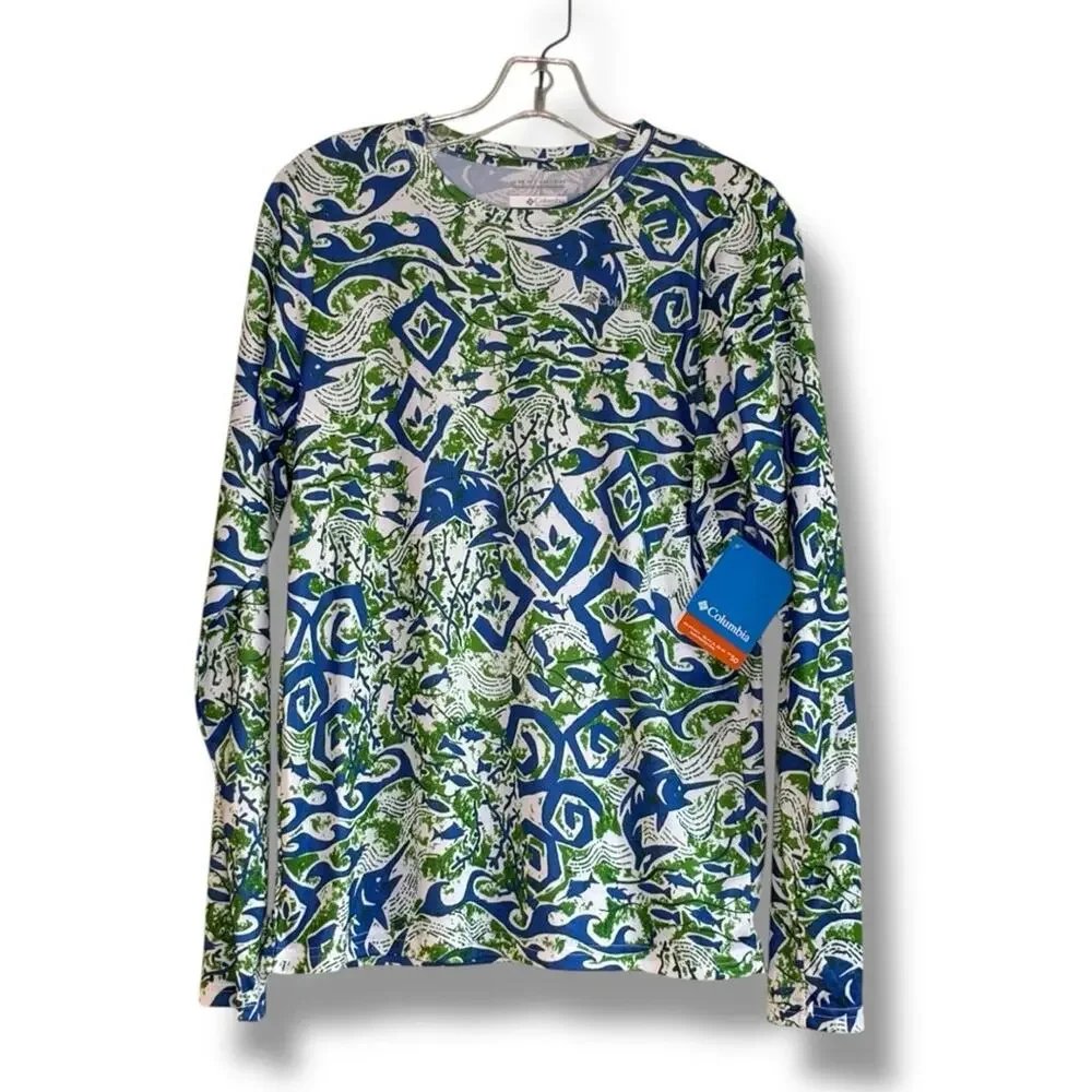 Columbia Youth PFG Rash-guard Sandy Shores Long Sleeve Sunguard Shirt NWT